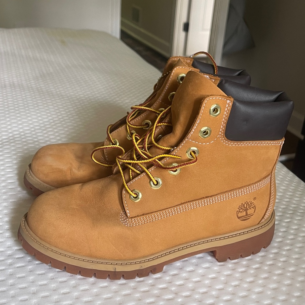Timberland Premium Wheat Waterproof Boots Youth 5.5Y